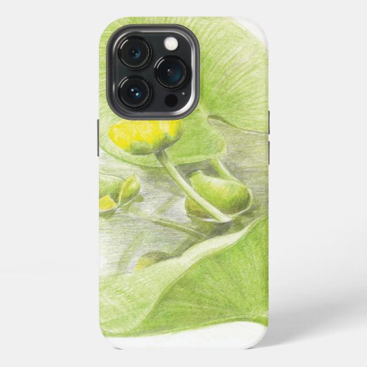Etui iPhone 13 Pro Fleurs lis (Dos)