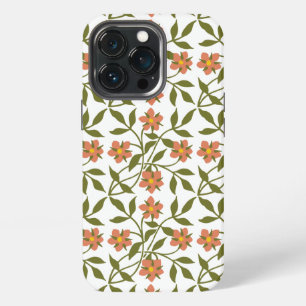 ETUI iPhone 13 PRO FLEURS ORANGE
