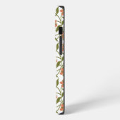 ETUI iPhone 13 PRO FLEURS ORANGE (Côté gauche)