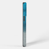 Etui iPhone 13 Pro Fond bleu et gris (Côté droit)