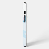 Etui iPhone 13 Pro Fonds de Noël constructibles Collines enneigées (Côté gauche)