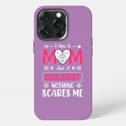 Etui iPhone 13 Pro Funny Zoologiste maman, Zoologiste maman (Dos)