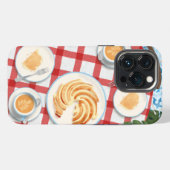 Etui iPhone 13 Pro Gâteau Bundt et café pour deux (Verso Horizontal)