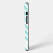 Etui iPhone 13 Pro Girafe sur chevron zigzag.                         (Côté gauche)
