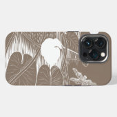 Etui iPhone 13 Pro Gravure de nénuphars (Verso Horizontal)