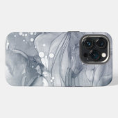 Etui iPhone 13 Pro Gris aqueux abstrait (Verso Horizontal)