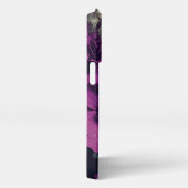 Etui iPhone 13 Pro Grunge Style Papier comme Deep Purple Anemone Flow (Côté droit)