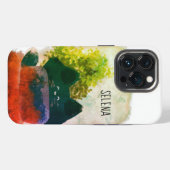 Etui iPhone 13 Pro Grungy Cute Cartoon Fluffy Cat caché (Verso Horizontal)