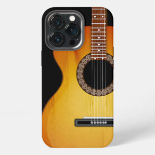 Etui iPhone 13 Pro Guitare acoustique avec monogramme  