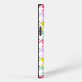 Etui iPhone 13 Pro Houndstooth Multicolor+White Big Motif (Côté droit)
