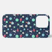 Etui iPhone 13 Pro Illustration du Motif spatial (Verso Horizontal)