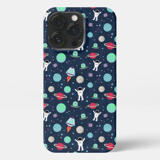 Etui iPhone 13 Pro Illustration du Motif spatial (Verso)