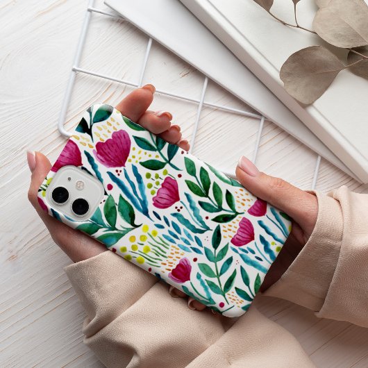 Etui iPhone 13 Pro Illustration florale botanique