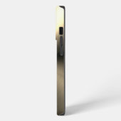 Etui iPhone 13 Pro Impression acier inoxydable argent or (Côté gauche)