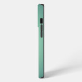 Etui iPhone 13 Pro Impression en acier inoxydable vert clair en titan (Côté gauche)