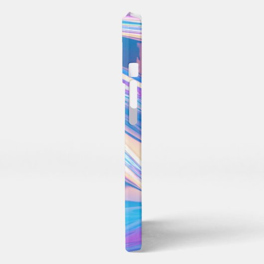 Etui iPhone 13 Pro Iridescente Arc-en-ciel métallique Pastel rose, Aq (Côté gauche)