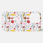 Etui iPhone 13 Pro Jolie fille Whimsical Power Doodle Retro (Verso Horizontal)