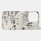 Etui iPhone 13 Pro Journal ancien  (Verso Horizontal)