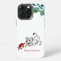 Joyeux Noël ! Chiot avec Cloche et Balle
