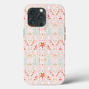 Etui iPhone 13 Pro Joyeux Noël festif pastel vacances