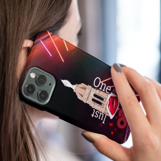 Etui iPhone 13 Pro Juste un baiser d'Oran, boîte de téléphone de Neon