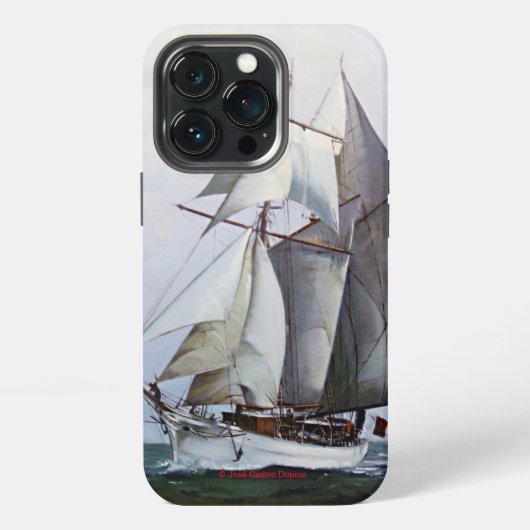 Etui iPhone 13 Pro La Belle Poule (Dos)