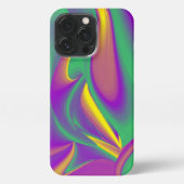 Etui iPhone 13 Pro La magie des couleurs Abstrait Rainbowart 3D (Verso)