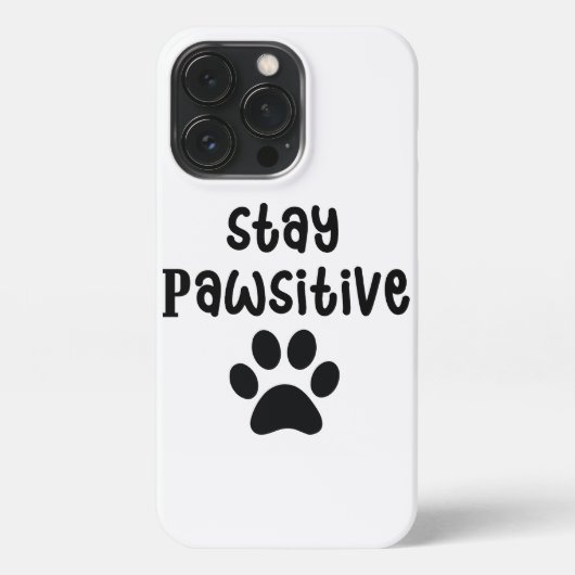 Etui iPhone 13 Pro L'art du chien positif | Devis motivationnel (Verso)
