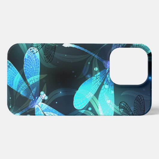 Etui iPhone 13 Pro Les libellules du lac (Verso Horizontal)