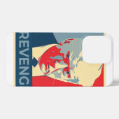 Etui iPhone 13 Pro Libérez Donald Trump mug tiré vengeance républicai (Verso Horizontal)