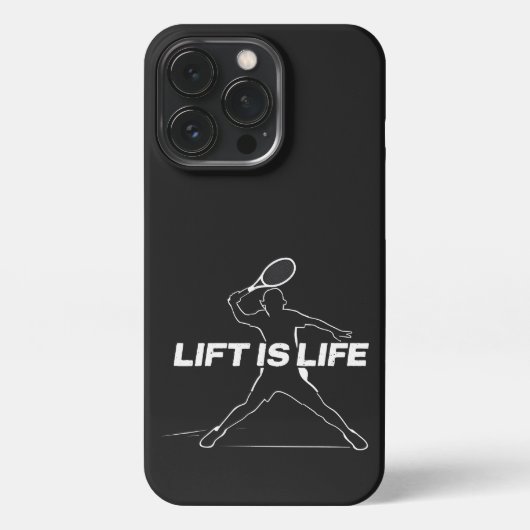 Etui iPhone 13 Pro Lift is Life pour les fans de tennis (Verso)