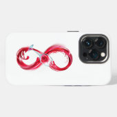Etui iPhone 13 Pro L'infini avec du vin rouge (Verso Horizontal)