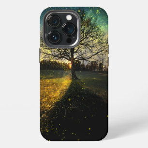 Etui iPhone 13 Pro Lucioles magiques paysage de rêve