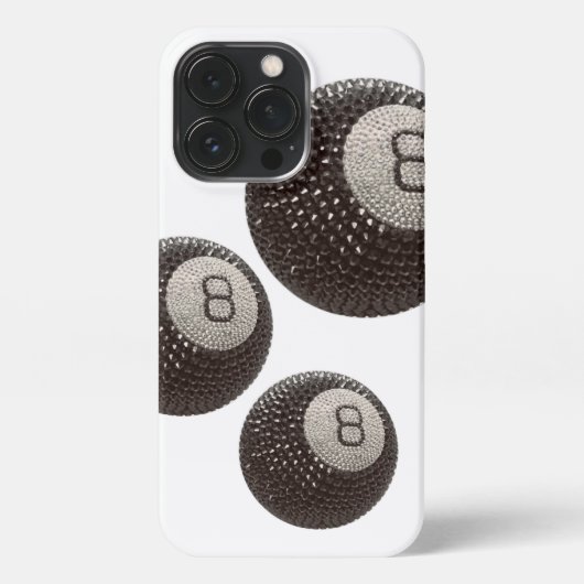 Etui iPhone 13 Pro Lucky Disco 8 Dark, Lucky 8 disco Ball, Snooker (Verso)