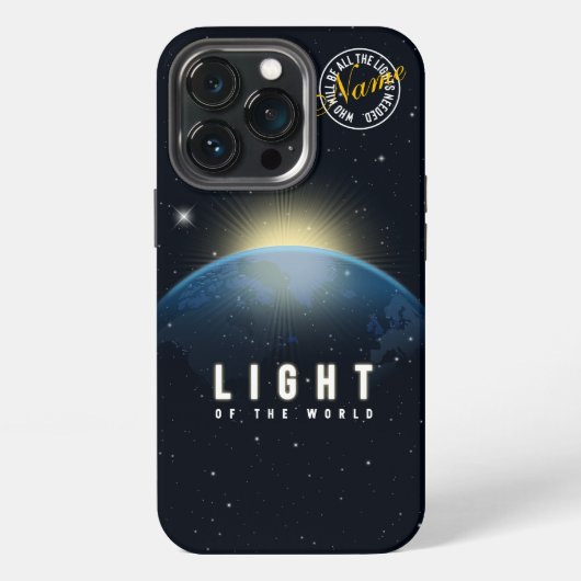 Etui iPhone 13 Pro Lumière du monde (Dos)