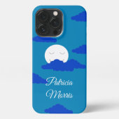 Etui iPhone 13 Pro Lune au début du souk : Bleu (Verso)