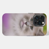 Etui iPhone 13 Pro Magnifique chat himalayen Maine Coon (Verso Horizontal)
