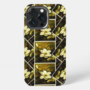 Etui iPhone 13 Pro Magnolia Grandiflora Élégant Cadre Mashup