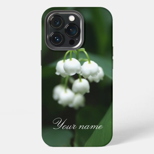 Etui iPhone 13 Pro Mai lis blancs (Dos)
