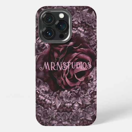 Etui iPhone 13 Pro Mandala de rose (Dos)