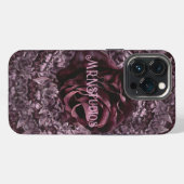 Etui iPhone 13 Pro Mandala de rose (Verso Horizontal)