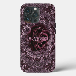 Etui iPhone 13 Pro Mandala de rose