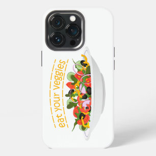 Etui iPhone 13 Pro Manger vos légumes Citation mélange de salade fraî