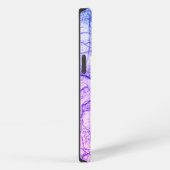 Etui iPhone 13 Pro Marbre bicolore violet (Côté droit)