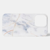 Etui iPhone 13 Pro Marbre blanc de dégradé Abstrait (Verso Horizontal)