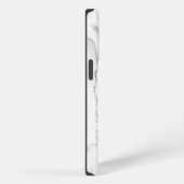 Etui iPhone 13 Pro Marbre blanc et gris (Côté droit)