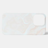 Etui iPhone 13 Pro Marbre blanc orange (Verso Horizontal)