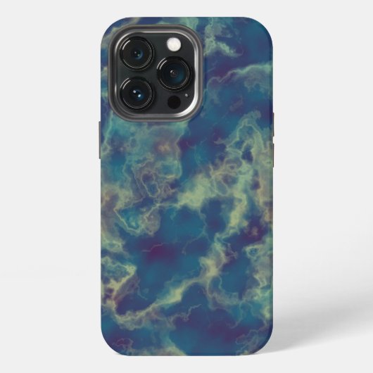 Etui iPhone 13 Pro Marbre Bleu 2 (Dos)