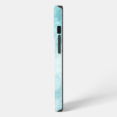Etui iPhone 13 Pro Marbre bleu avec nom (Côté gauche)
