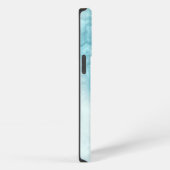Etui iPhone 13 Pro Marbre bleu avec nom (Côté droit)
